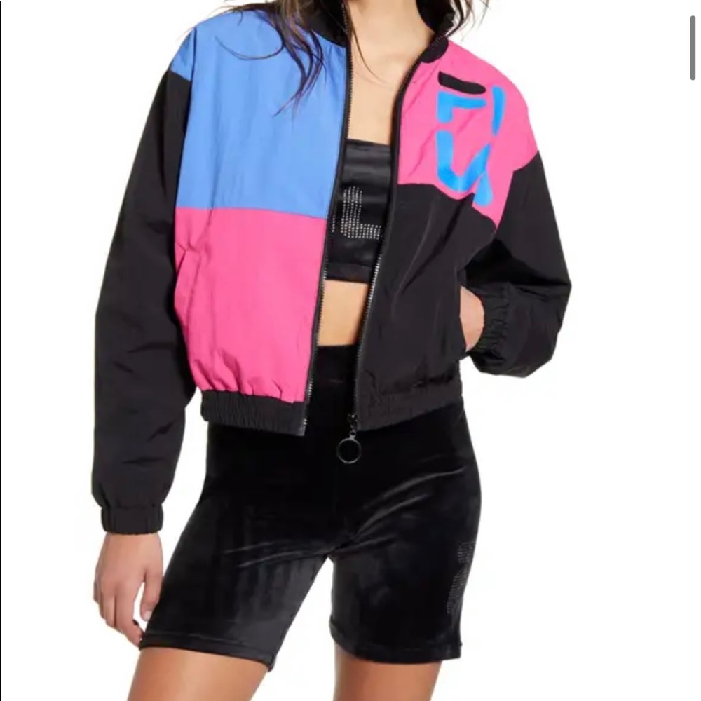 Fila colorblock Nylon Windbreaker size M